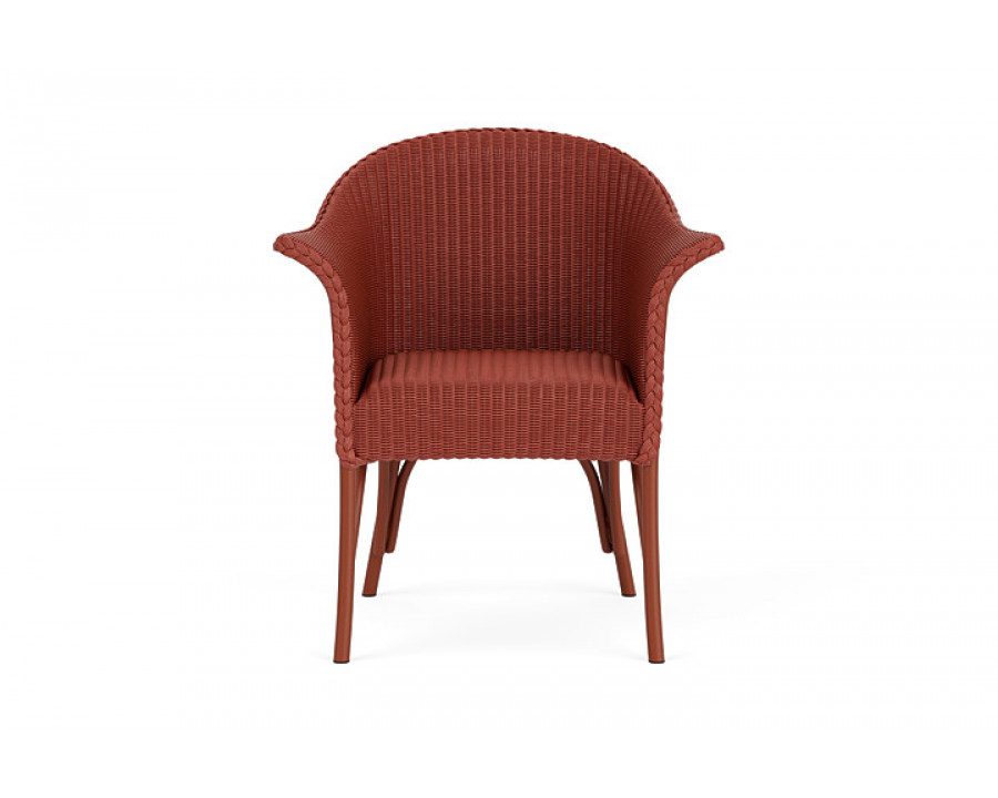 Lloyd Flanders™ All Seasons Dining Armchair with Padded Seat - Terracotta