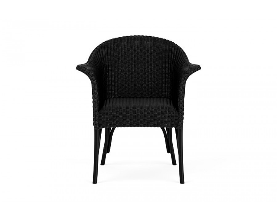 Lloyd Flanders™ All Seasons Dining Armchair with Padded Seat - Ebony