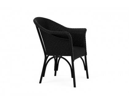 Lloyd Flanders™ All Seasons Dining Armchair with Padded Seat - Ebony