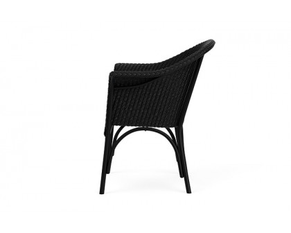 Lloyd Flanders™ All Seasons Dining Armchair with Padded Seat - Ebony