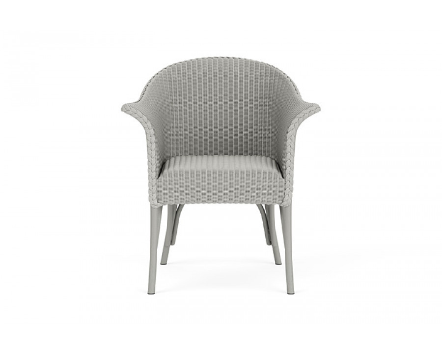 Lloyd Flanders™ All Seasons Dining Armchair with Padded Seat - Platinum