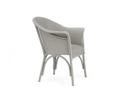 Lloyd Flanders™ All Seasons Dining Armchair with Padded Seat - Platinum