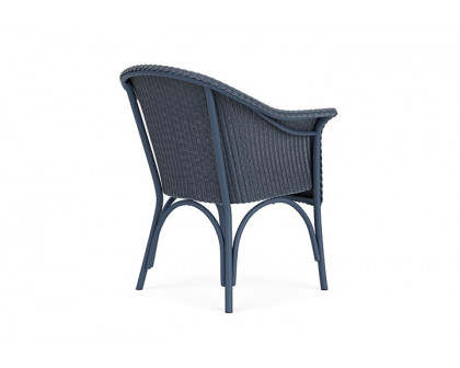 Lloyd Flanders™ All Seasons Dining Armchair with Padded Seat - Denim Blue