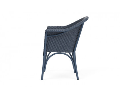 Lloyd Flanders™ All Seasons Dining Armchair with Padded Seat - Denim Blue