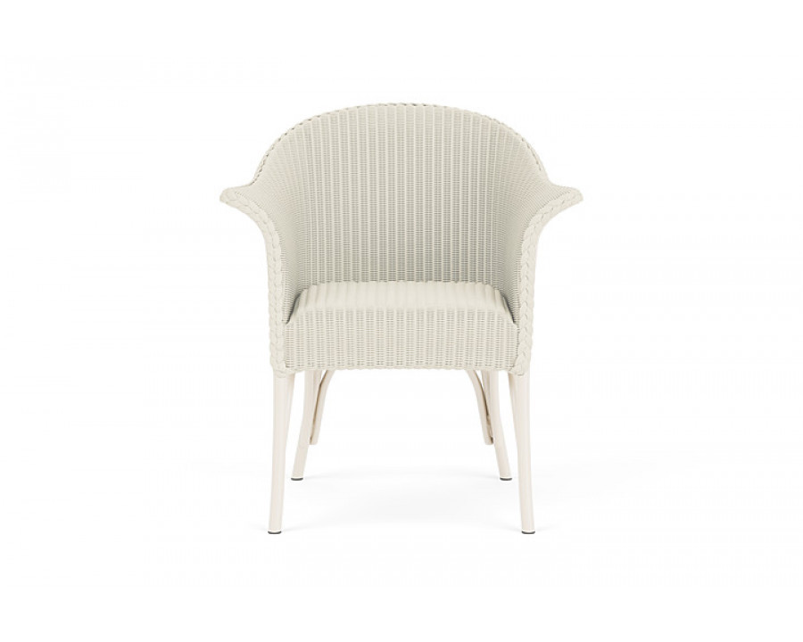 Lloyd Flanders™ All Seasons Dining Armchair with Padded Seat - Ivory