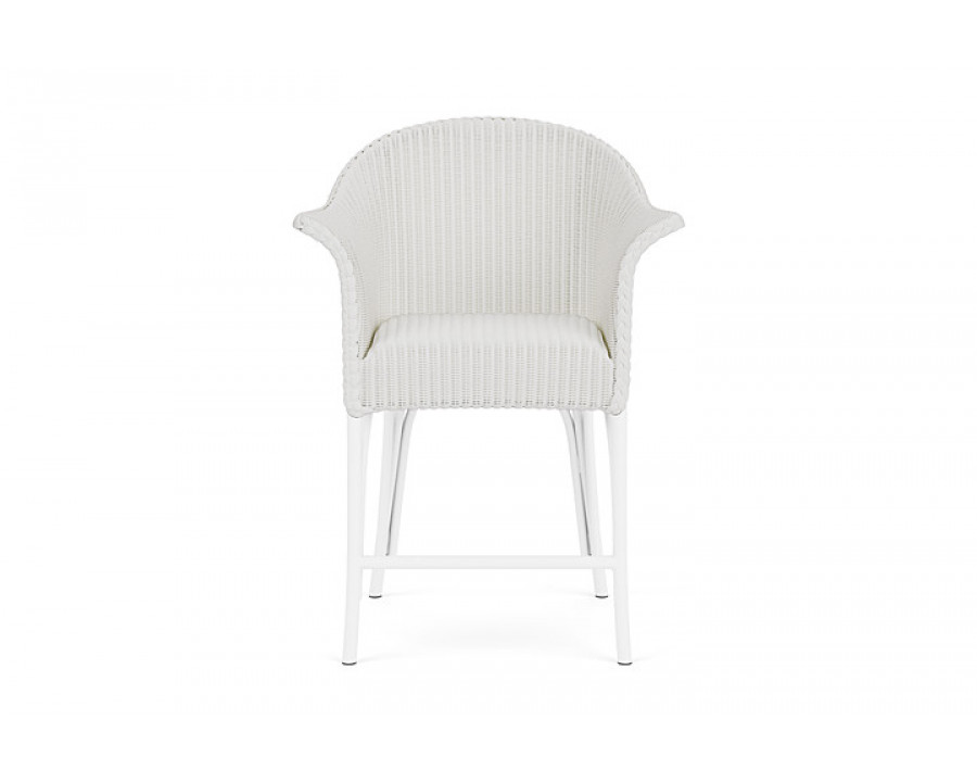 Lloyd Flanders™ All Seasons Balcony Stool with Padded Seat - Matte White