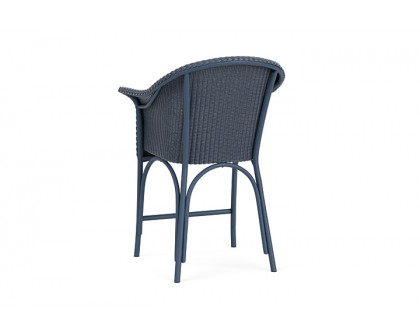 Lloyd Flanders™ All Seasons Balcony Stool with Padded Seat - Denim Blue