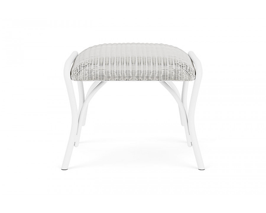 Lloyd Flanders™ All Seasons Ottoman with Padded Seat - Matte White