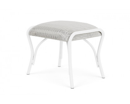 Lloyd Flanders™ All Seasons Ottoman with Padded Seat - Matte White