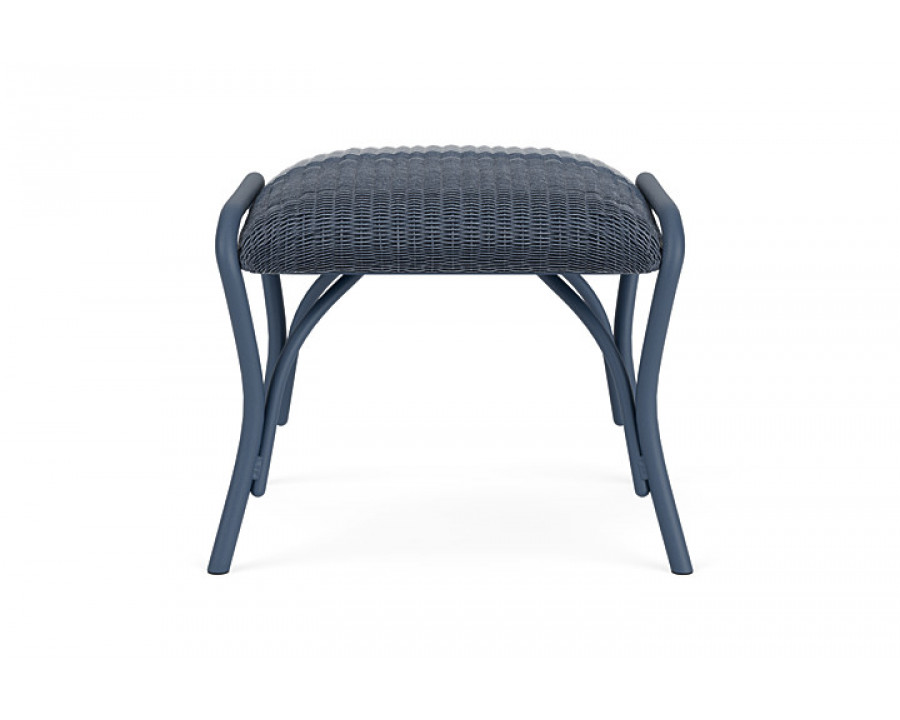 Lloyd Flanders™ All Seasons Ottoman with Padded Seat - Denim Blue