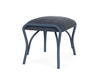 Lloyd Flanders™ All Seasons Ottoman with Padded Seat - Denim Blue