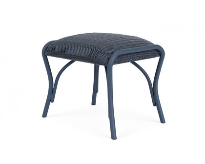 Lloyd Flanders™ All Seasons Ottoman with Padded Seat - Denim Blue