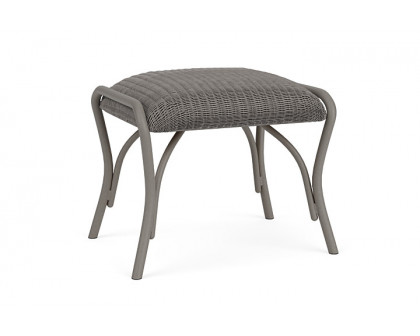 Lloyd Flanders™ All Seasons Ottoman with Padded Seat - Pewter