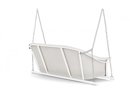 Lloyd Flanders™ All Seasons Settee Swing with Padded Seat - White