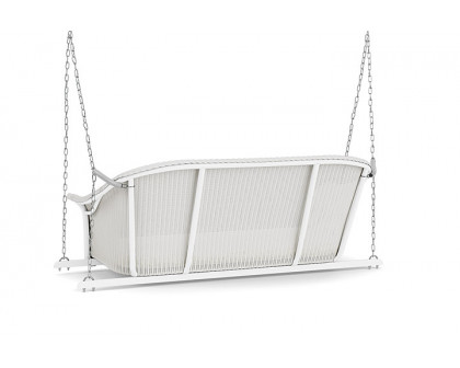 Lloyd Flanders™ All Seasons Settee Swing with Padded Seat - Matte White