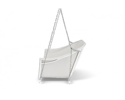 Lloyd Flanders™ All Seasons Settee Swing with Padded Seat - Matte White