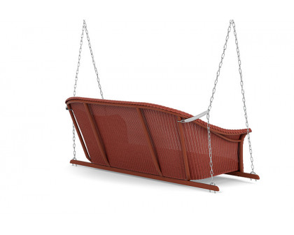 Lloyd Flanders™ All Seasons Settee Swing with Padded Seat - Terracotta