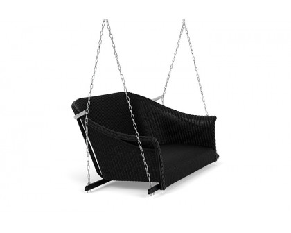 Lloyd Flanders™ All Seasons Settee Swing with Padded Seat - Ebony