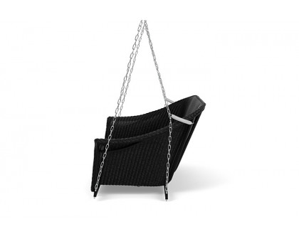 Lloyd Flanders™ All Seasons Settee Swing with Padded Seat - Ebony