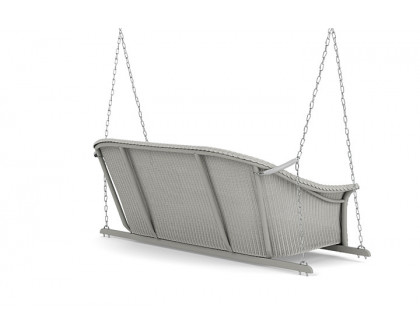 Lloyd Flanders™ All Seasons Settee Swing with Padded Seat - Platinum