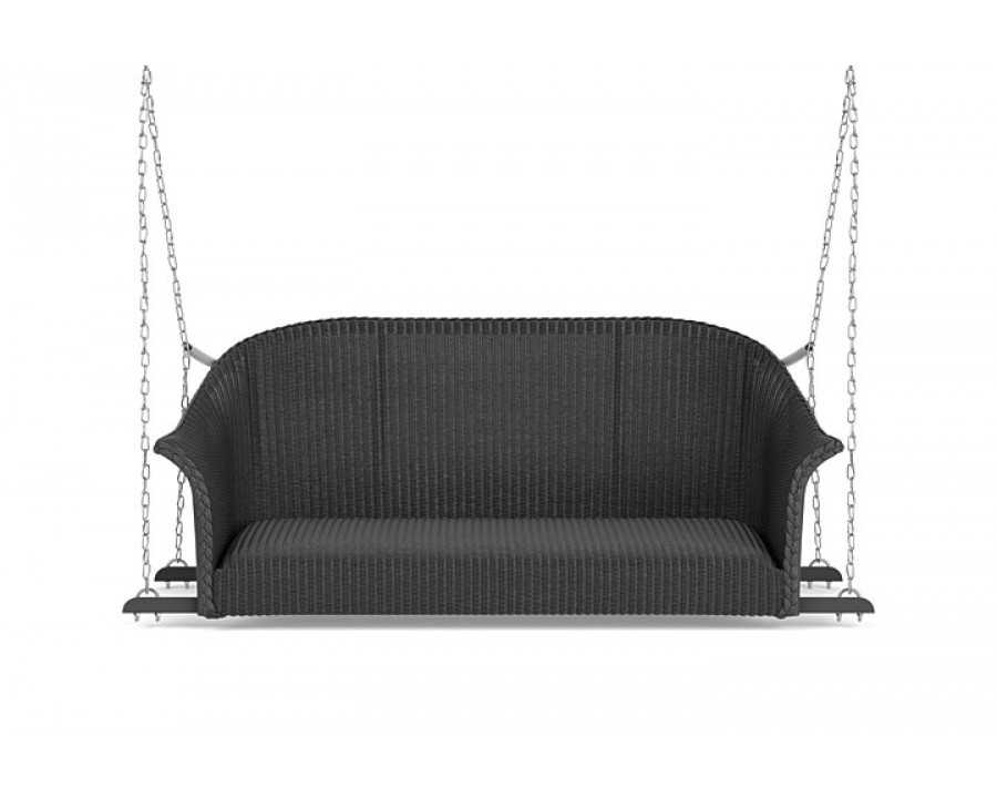 Lloyd Flanders™ All Seasons Settee Swing with Padded Seat - Charcoal