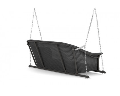 Lloyd Flanders™ All Seasons Settee Swing with Padded Seat - Charcoal