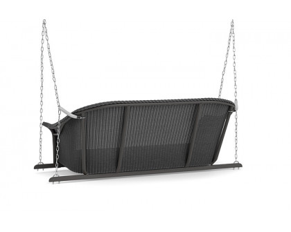 Lloyd Flanders™ All Seasons Settee Swing with Padded Seat - Charcoal