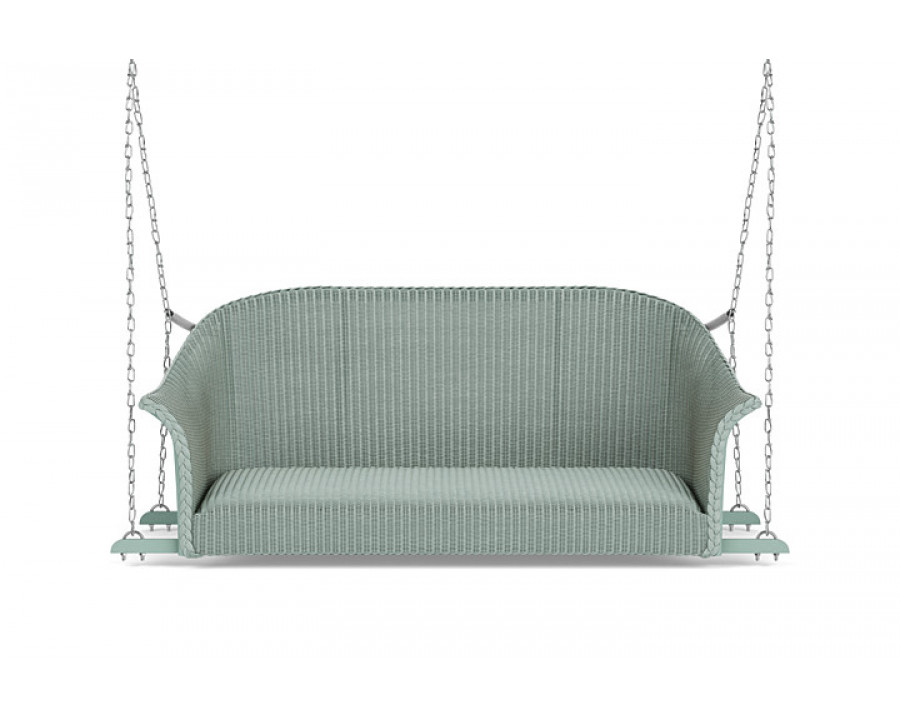 Lloyd Flanders™ All Seasons Settee Swing with Padded Seat - Sea Glass