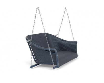 Lloyd Flanders™ All Seasons Settee Swing with Padded Seat - Denim Blue