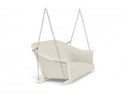 Lloyd Flanders™ All Seasons Settee Swing with Padded Seat - Ivory