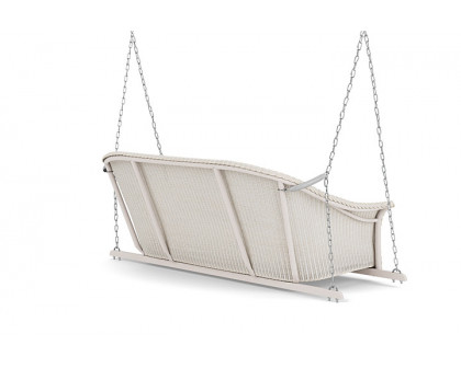 Lloyd Flanders™ All Seasons Settee Swing with Padded Seat - Antique White