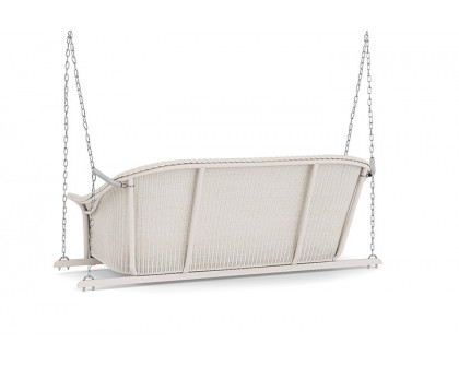 Lloyd Flanders™ All Seasons Settee Swing with Padded Seat - Antique White