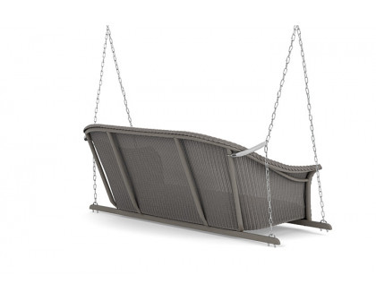 Lloyd Flanders™ All Seasons Settee Swing with Padded Seat - Pewter