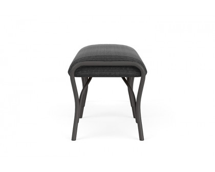 Lloyd Flanders™ All Seasons Settee Ottoman with Padded Seat - Charcoal