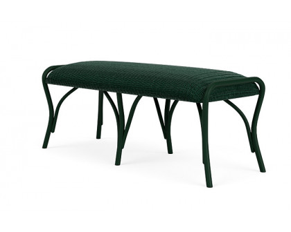 Lloyd Flanders™ All Seasons Settee Ottoman with Padded Seat - Woodland