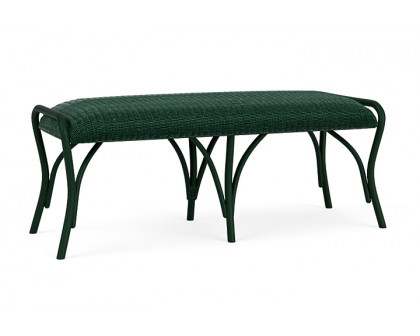 Lloyd Flanders™ All Seasons Settee Ottoman with Padded Seat - Woodland