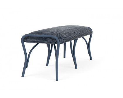 Lloyd Flanders™ All Seasons Settee Ottoman with Padded Seat - Denim Blue