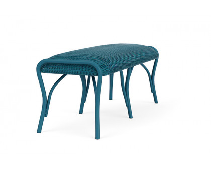 Lloyd Flanders™ All Seasons Settee Ottoman with Padded Seat - Peacock