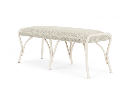 Lloyd Flanders™ All Seasons Settee Ottoman with Padded Seat - Ivory