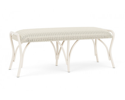 Lloyd Flanders™ All Seasons Settee Ottoman with Padded Seat - Ivory