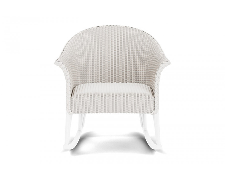 Lloyd Flanders™ All Seasons Lounge Rocker with Padded Seat - White