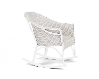 Lloyd Flanders™ All Seasons Lounge Rocker with Padded Seat - White