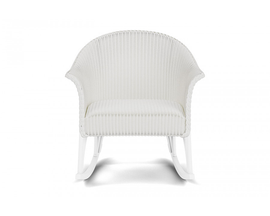 Lloyd Flanders™ All Seasons Lounge Rocker with Padded Seat - Matte White