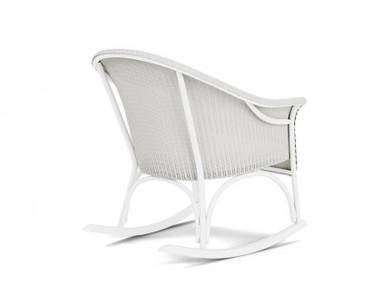 Lloyd Flanders™ All Seasons Lounge Rocker with Padded Seat - Matte White