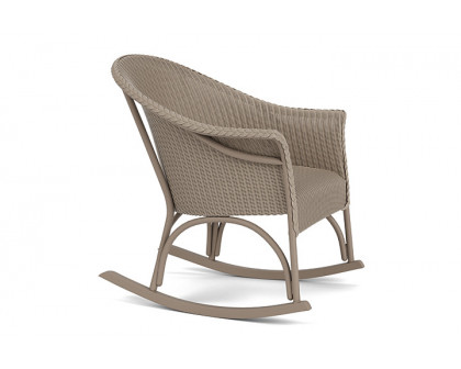 Lloyd Flanders™ All Seasons Lounge Rocker with Padded Seat - French Beige