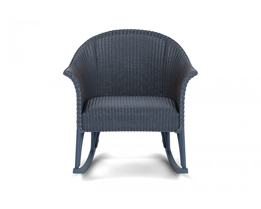 Lloyd Flanders™ All Seasons Lounge Rocker with Padded Seat - Denim Blue