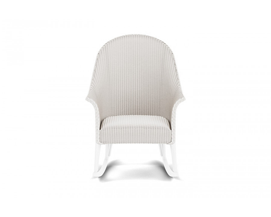 Lloyd Flanders™ All Seasons High Back Porch Rocker with Padded Seat - White