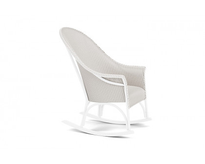 Lloyd Flanders™ All Seasons High Back Porch Rocker with Padded Seat - White