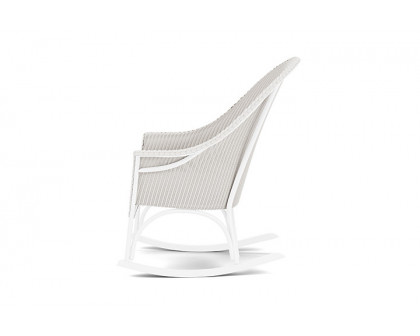 Lloyd Flanders™ All Seasons High Back Porch Rocker with Padded Seat - White