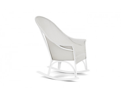 Lloyd Flanders™ All Seasons High Back Porch Rocker with Padded Seat - Matte White